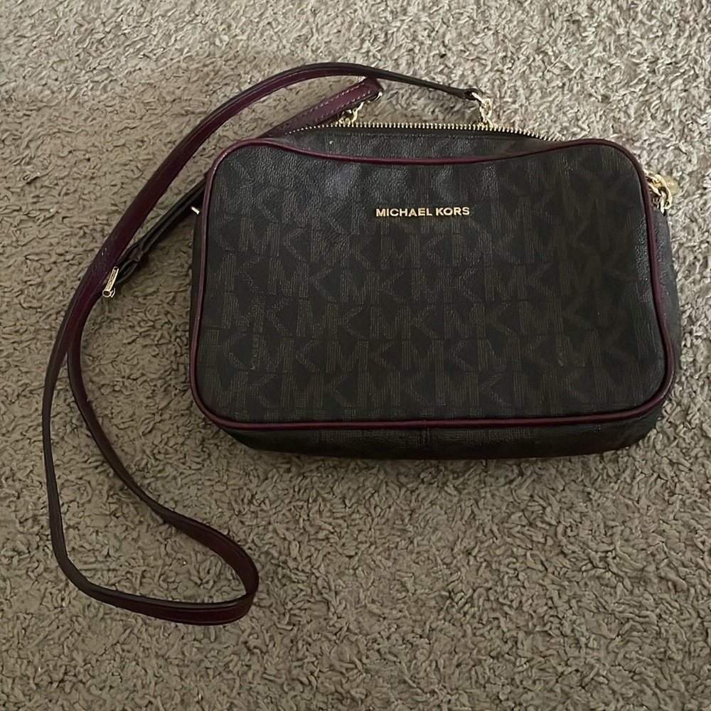 Michael Kors Dark Brown Crossbody Bag